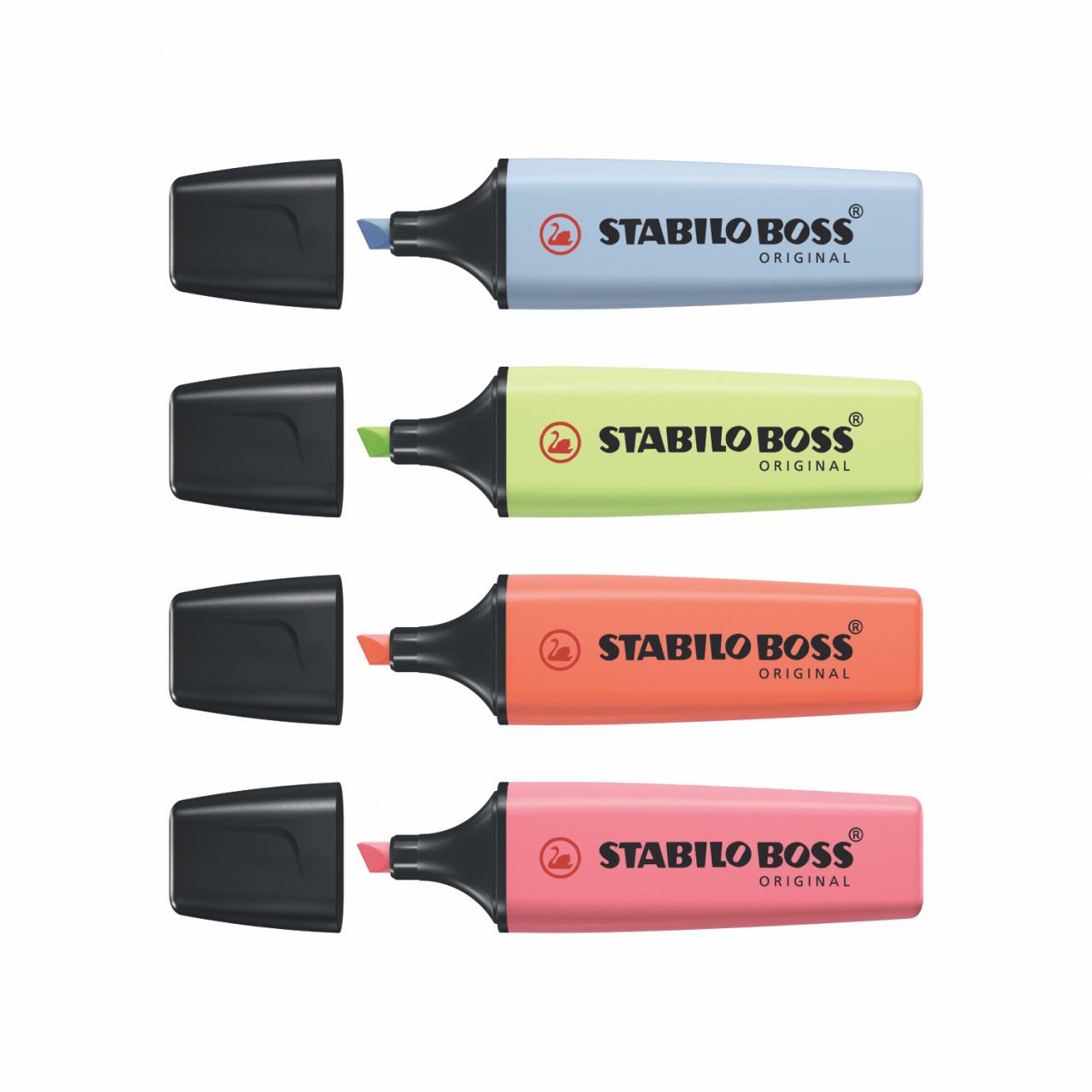 STABILO BOSS PASTEL 4 UND COLORES NUEVOS