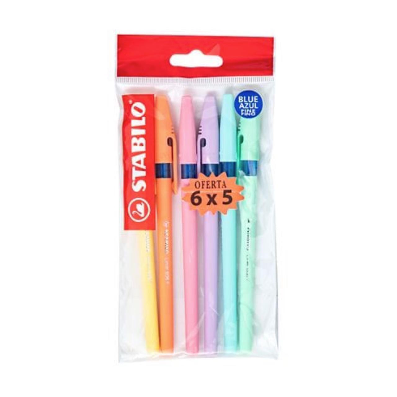 STABILO BOLIGRAFO AZUL STABILINER 6 UND