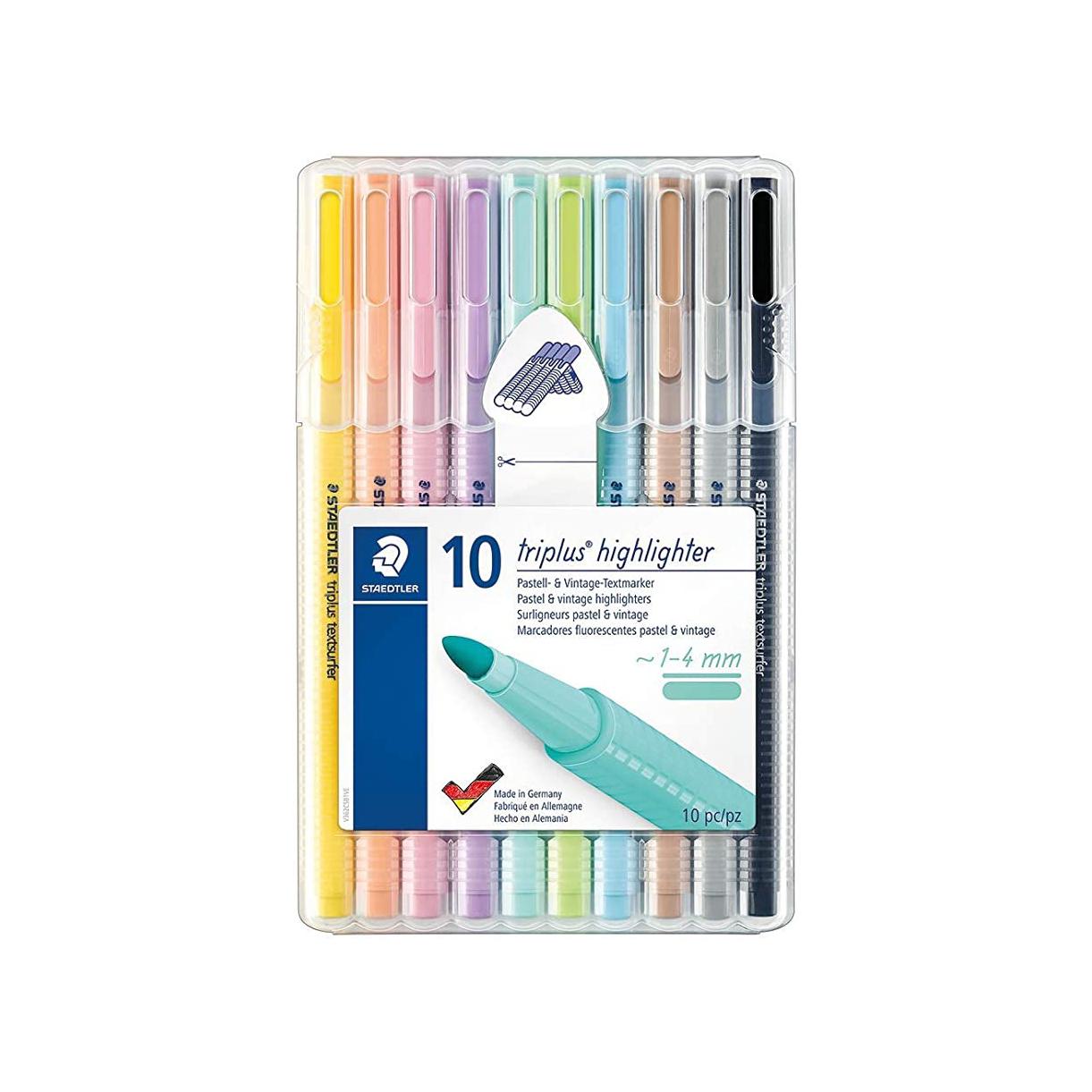 STAEDTLER RESALTADOR TRIPLUS PASTEL VINTAGE 10 UND