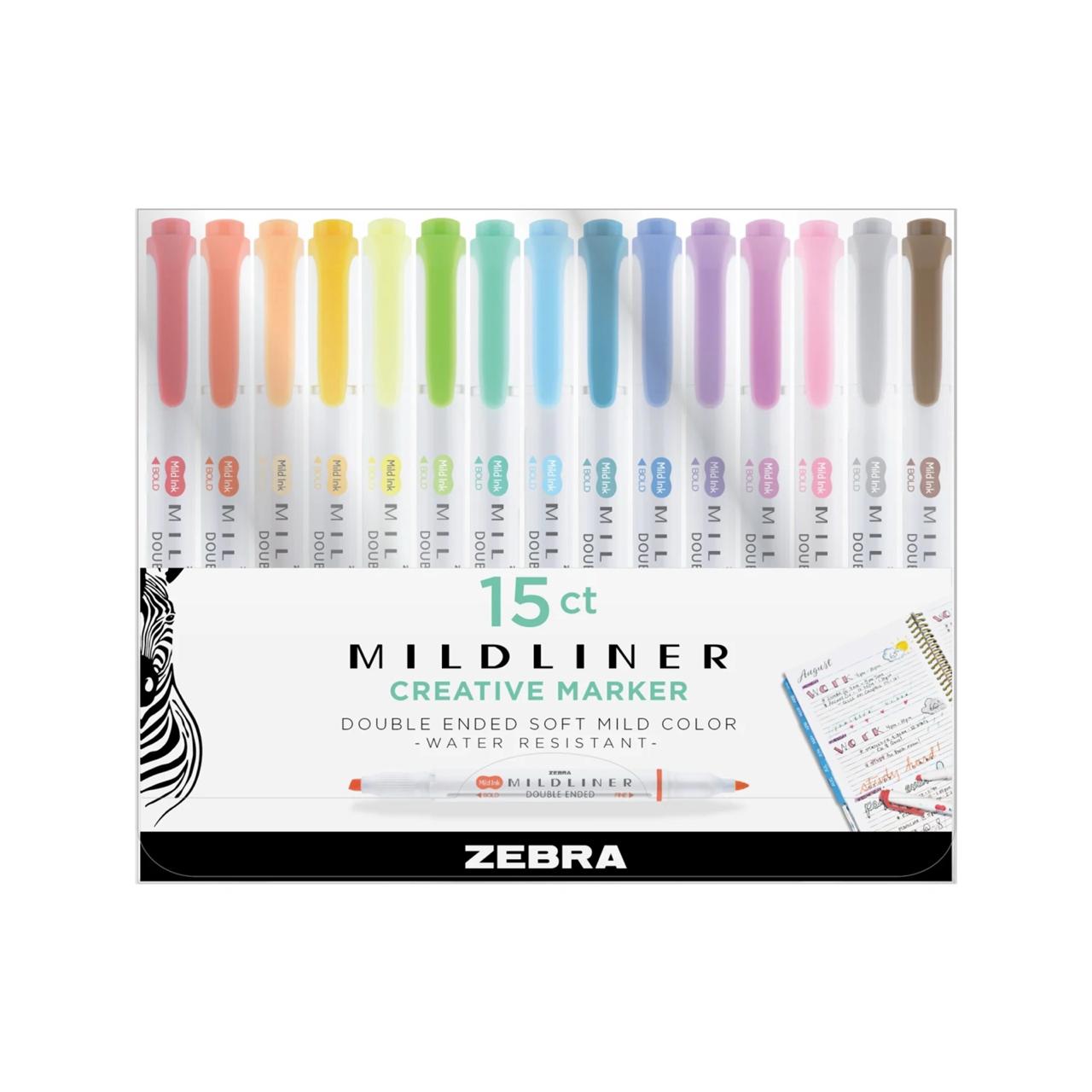 ZEBRA MILDLINER CREATIVE MARKER 15 UND