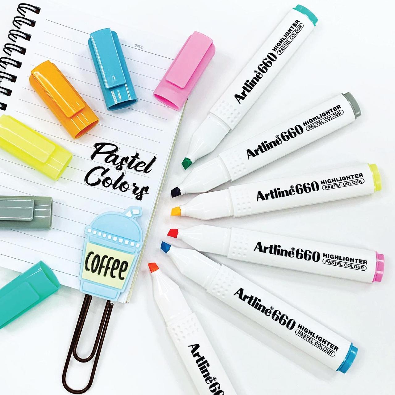 ARTLINE RESALTADOR PASTEL 660 UNIDAD