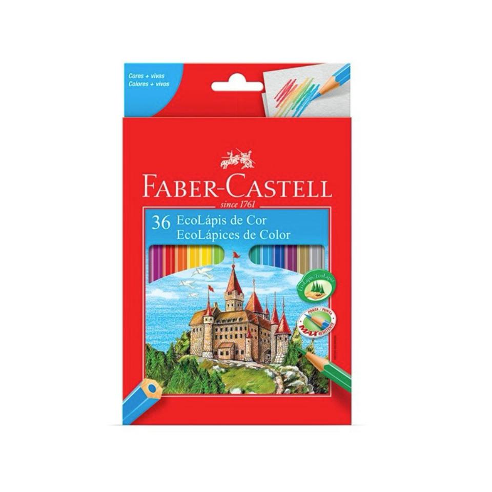 FABER CASTELL ECOLAPIZ DE COLOR 36 HEXAGONAL