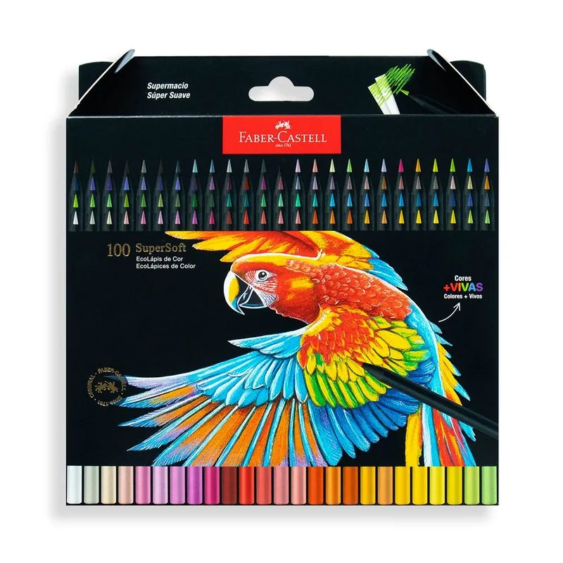 FABER CASTELL ECOLAPICES DE COLOR SUPER SOFT 100