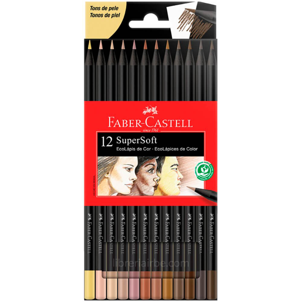 FABER CASTELL ECOLAPICES SUPER SOFT TONOS PIEL