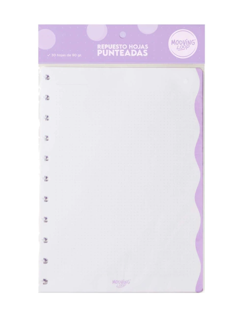 MOOVING REFILL LOOP HOJAS PUNTEADAS CARTA