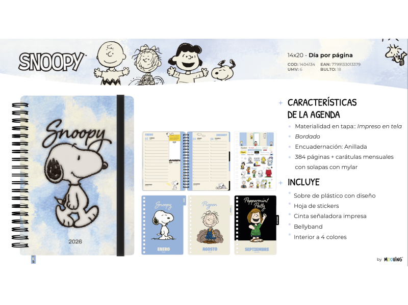 MOOVING AGENDA SNOOPY 2026