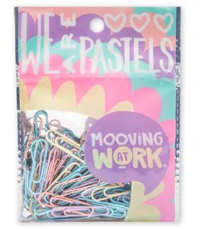 MOOVING CLIPS COLOR PASTEL 33MM