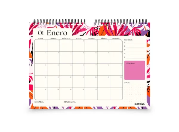 MOOVING CALENDARIO 2026 FLORAL