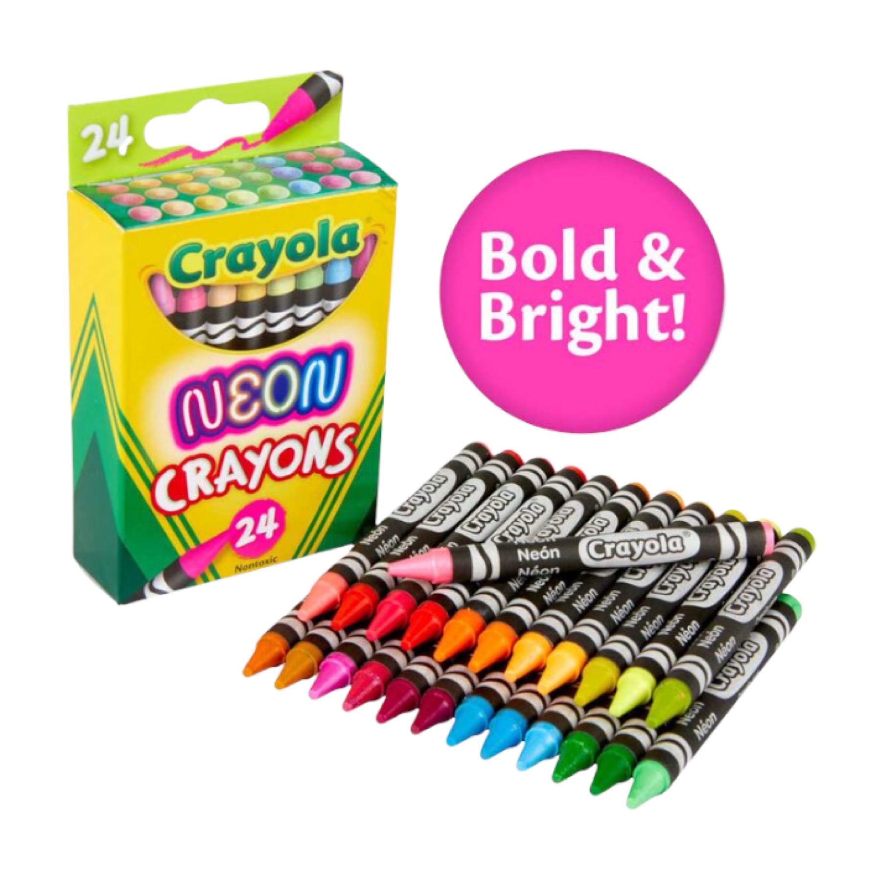 CRAYOLA CRAYON NEON 24UND