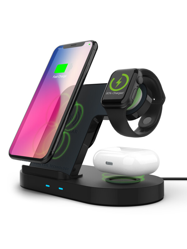 HYPERGEAR CARGADOR MULTIFUNCIONAL INALÁMBRICO