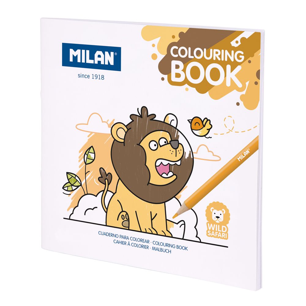 MILAN LIBRO DE COLOREAR WILD SAFARI
