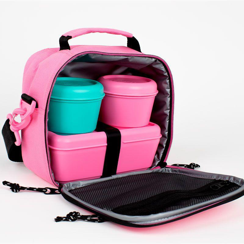 MILAN LONCHERA TÉRMICA CON RECIPIENTES SUNSET ROSA