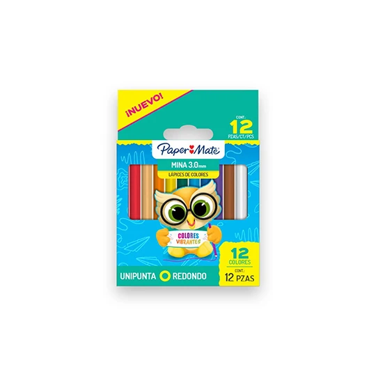 PAPER MATE LAPICES DE COLOR 12 CORTOS