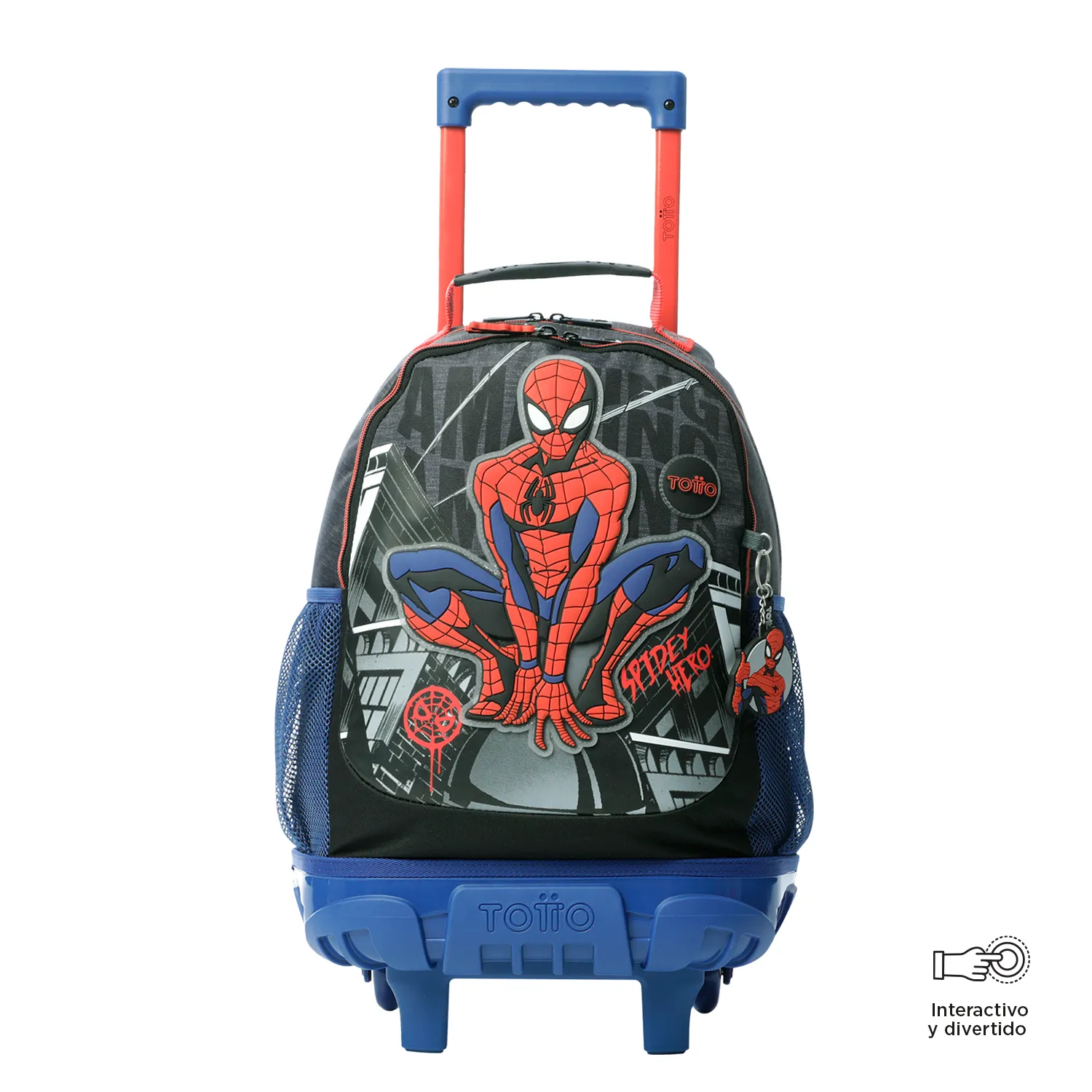 TOTTO SPIDERMAN AMAZING RUEDAS M COMBO LONCHERA
