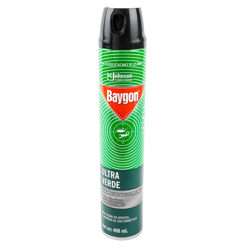 BAYGON INSECTICIDA AEROSOL ULTRA VERDE 338G 7501032903572