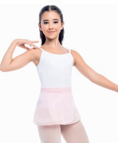 A-013 ENAGUA INFANTIL ROSADA DE JERSEY CON TIRAS PARA AJUSTAR Y AMARRAR