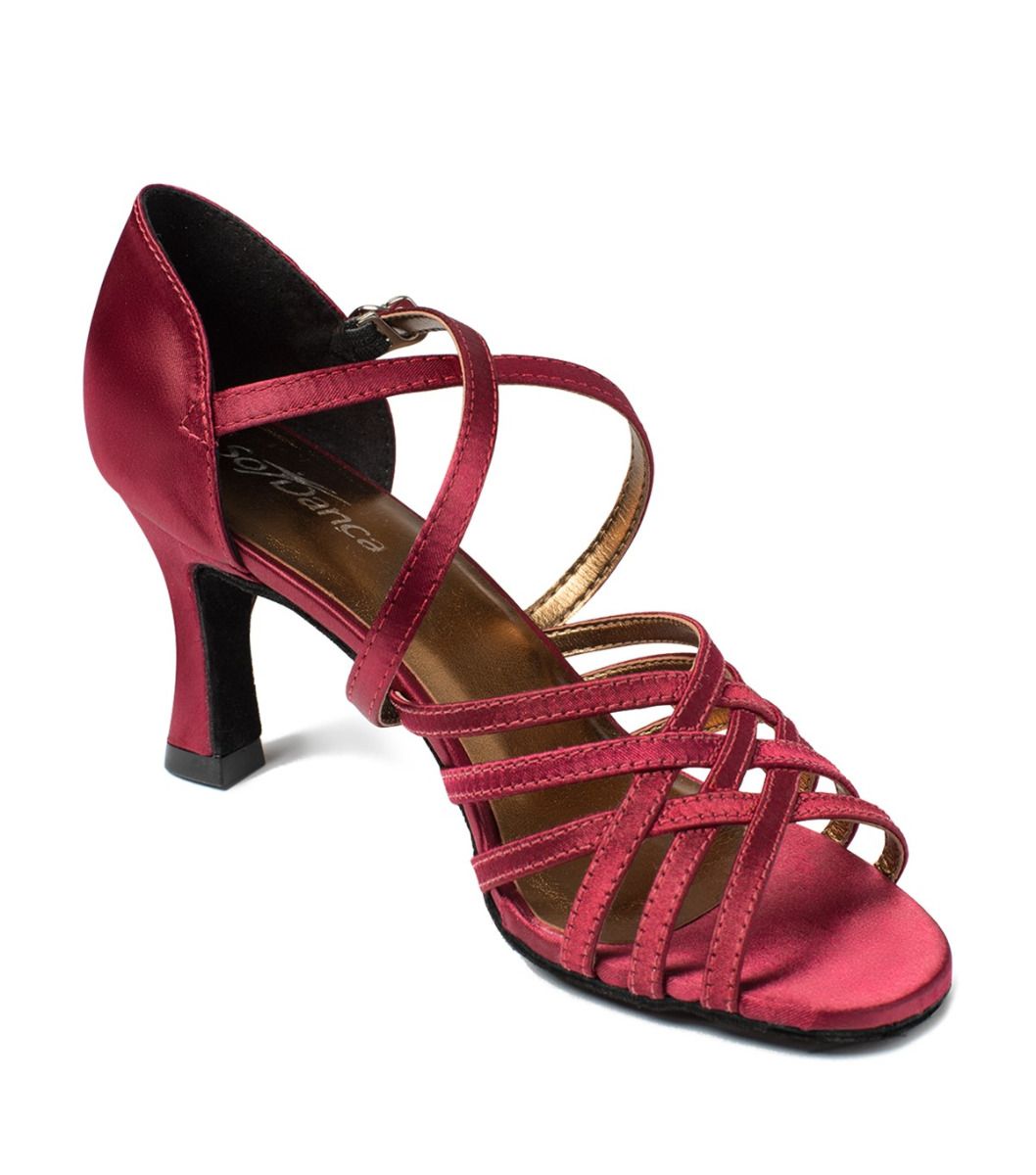BL-178 ZAPATO DE  BALLROOM BURGUNDY