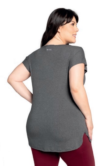 F-14144 BLUSA DE ADULTO PLUS SIZE GRIS OSCURO