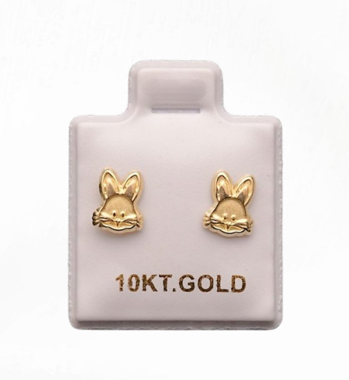 Aretes de Oro 10k Conejos – foto 1