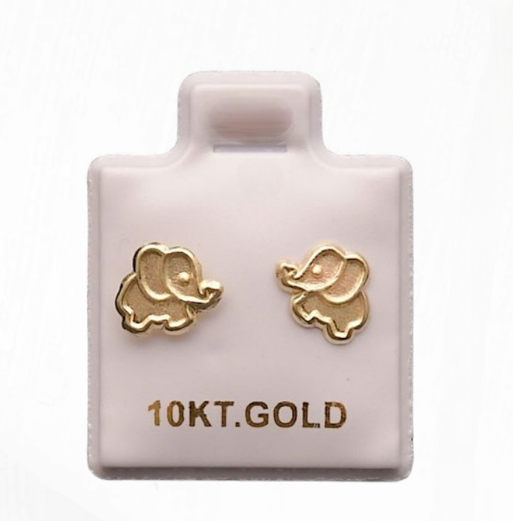 Aretes de Oro 10k Elefantes – foto 1
