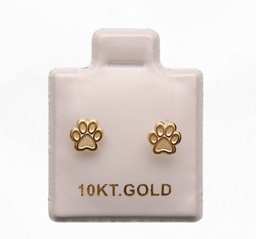Aretes de Oro 10k Huella – foto 1