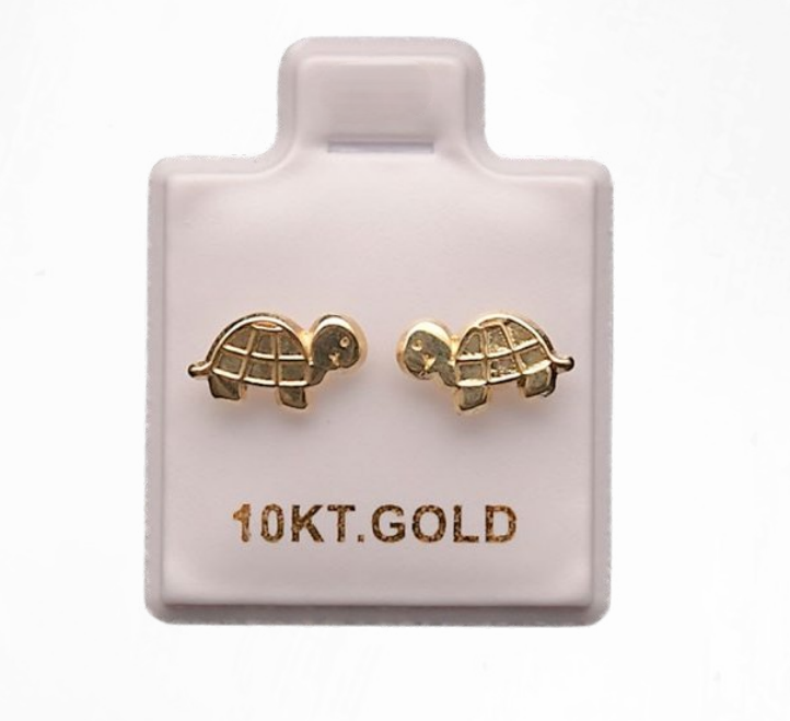 Aretes de Oro 10k Tortugas