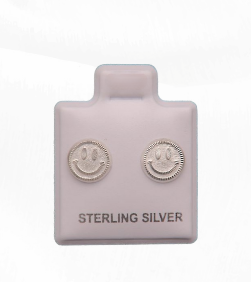 Aretes de Plata 925 carita feliz