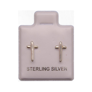 Aretes de Plata 925 Cruz
