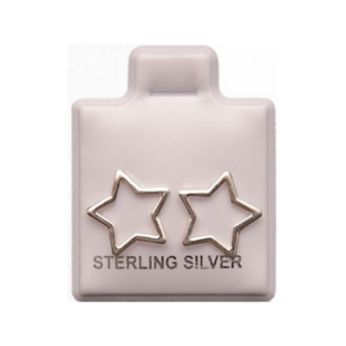 Aretes de Plata 925 Estrellas Grandes – foto 1