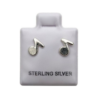 Aretes de Plata 925 Notas Musicales – foto 1