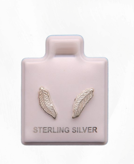 Aretes de Plata 925 Plumas