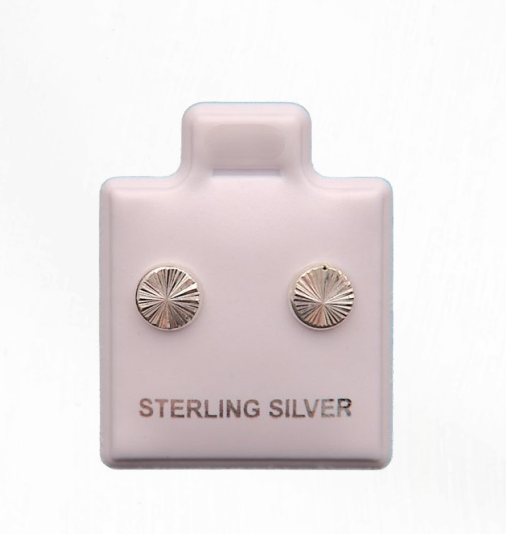 Aretes de Plata 925 Rueda diamantada