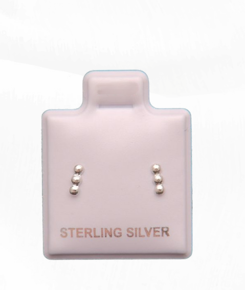 Aretes de Plata 925 Trio Bolitas