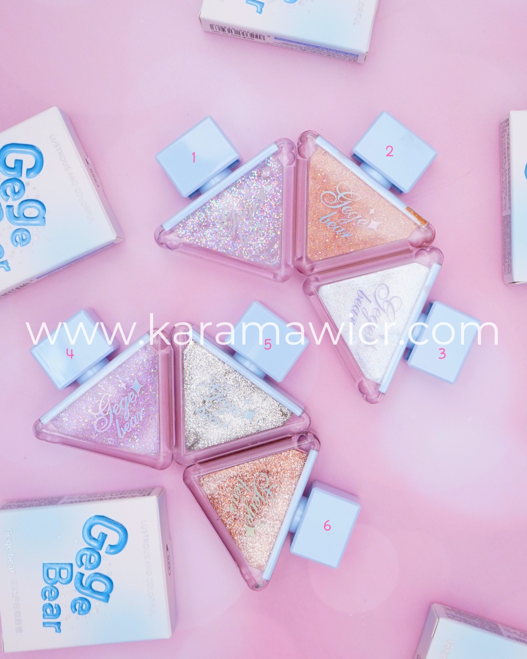 Delineador con glitter  Gege Bear