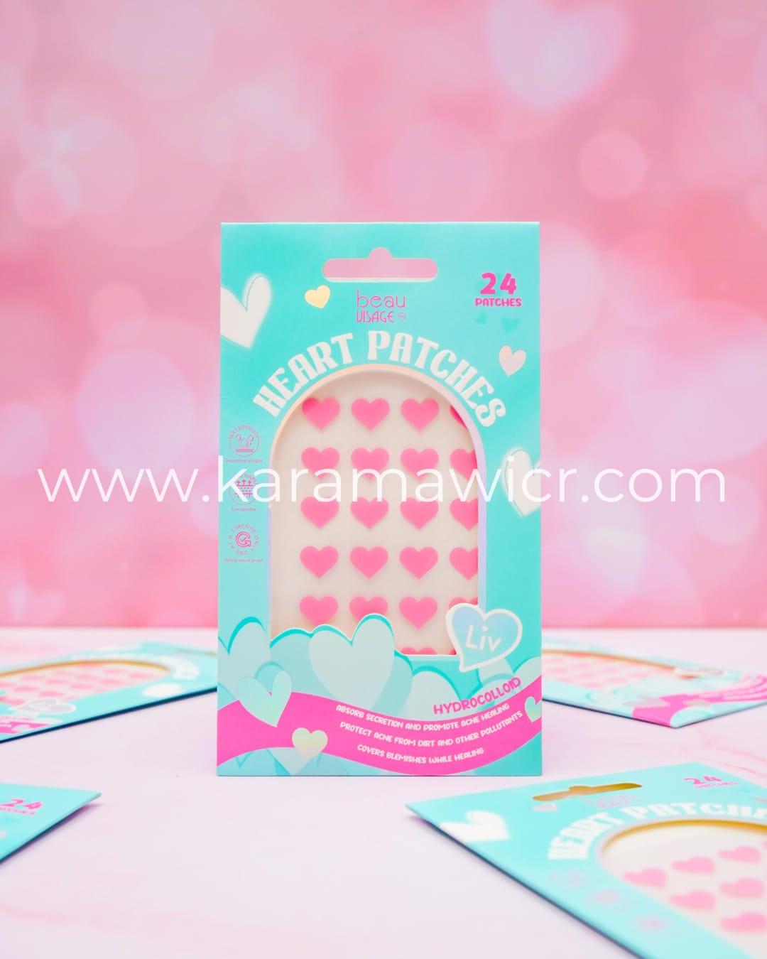 Heart Patches/24 Parches de corazón para espinillas Beau Visage