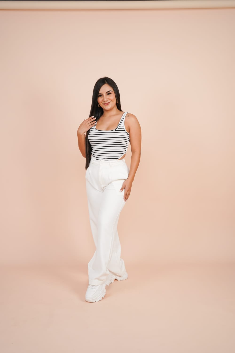 Pantalon Blanco, plisado Styled by me