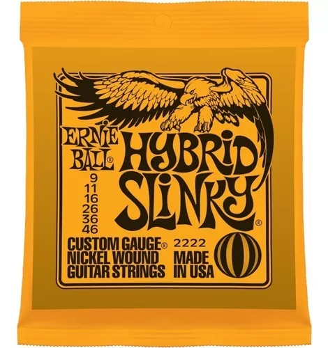 CUERDAS GUITARRA ELECTRICA ERNIE BALL | 0.9 - 46 | HIBRIDA – foto 1
