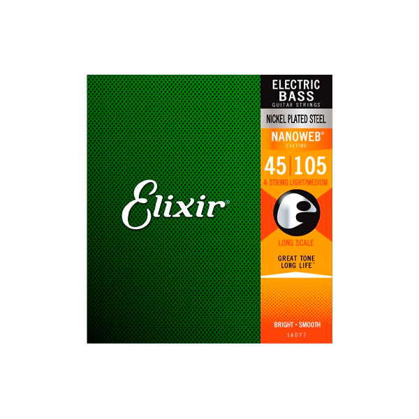 CUERDAS ELIXIR NANO WEB PARA BAJO 45-100 – foto 1