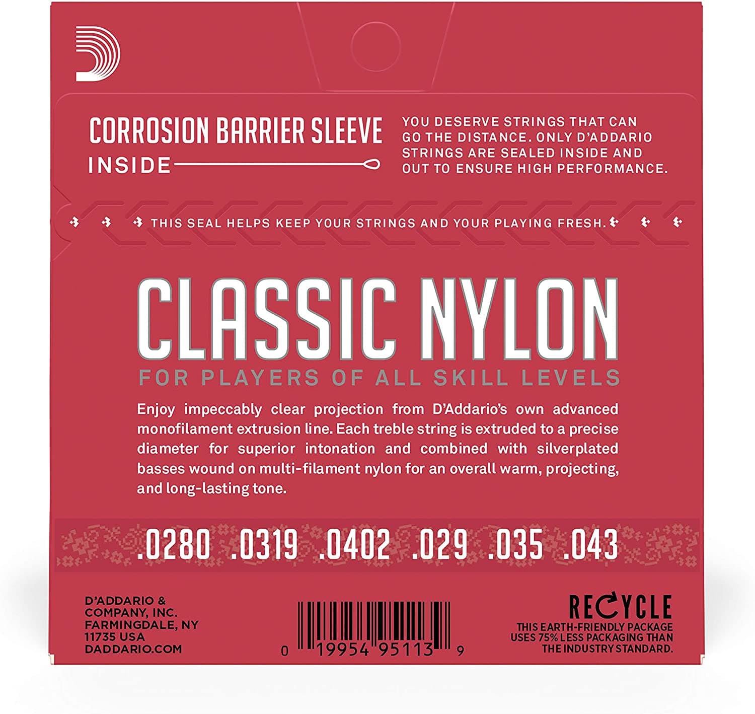 CUERDAS GUITARRA CLASICA - D´ADDARIO - NORMAL TENSION – foto 2