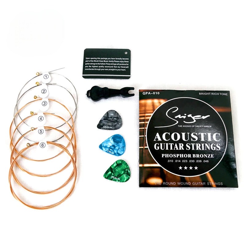 CUERDAS GUITARRA ELECTROACUSTICA SMIGER 0.10 – foto 2