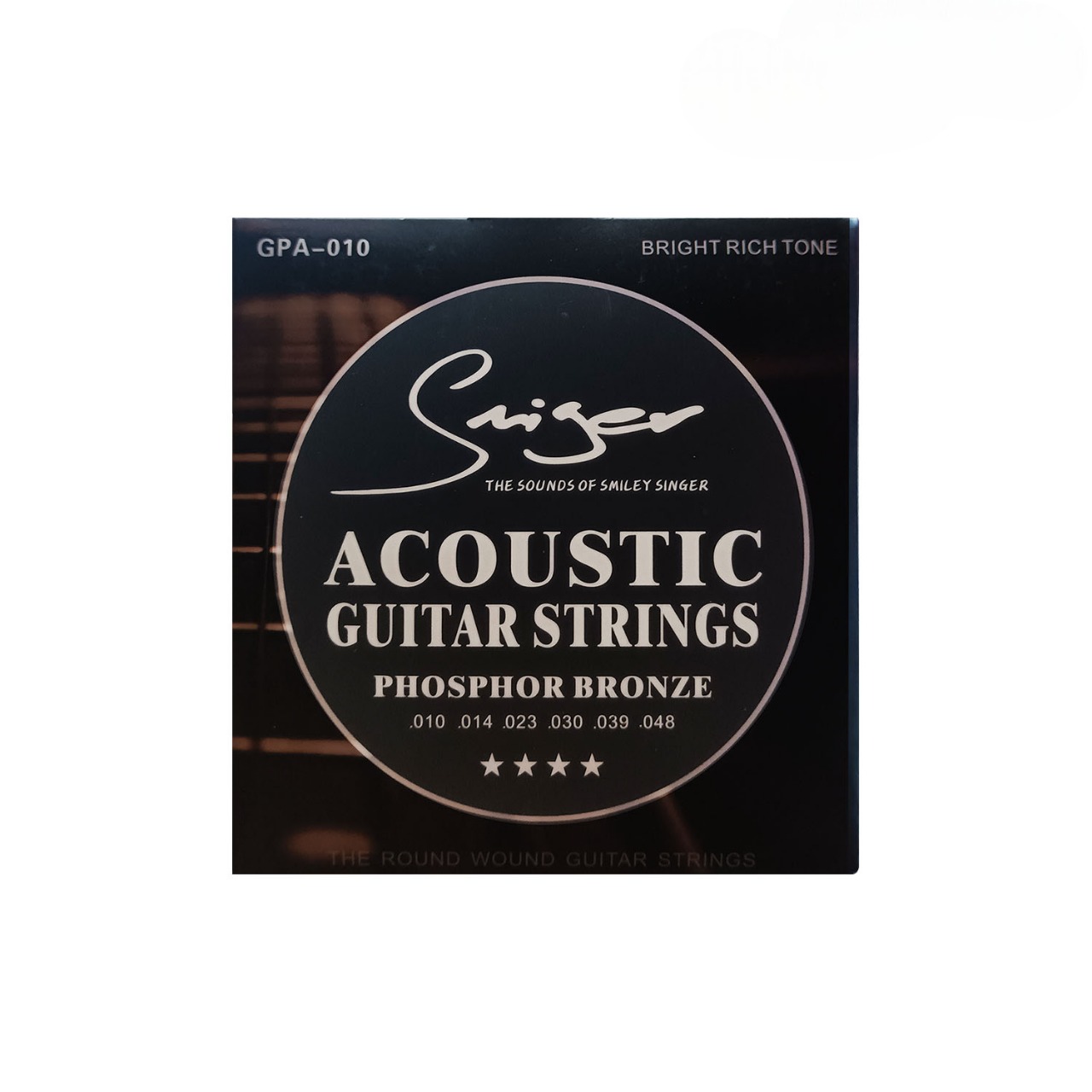 CUERDAS GUITARRA ELECTROACUSTICA SMIGER 0.10 – foto 1