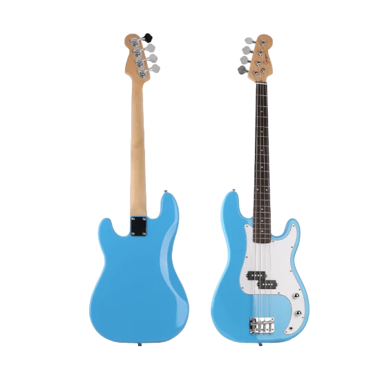 BAJO ELECTRICO 4 CUERDAS SMIGER  CELESTE