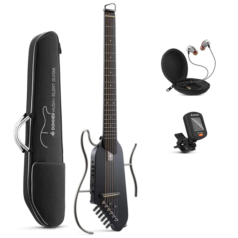 GUITARRA SILENT DONNER - BLACK – foto 3