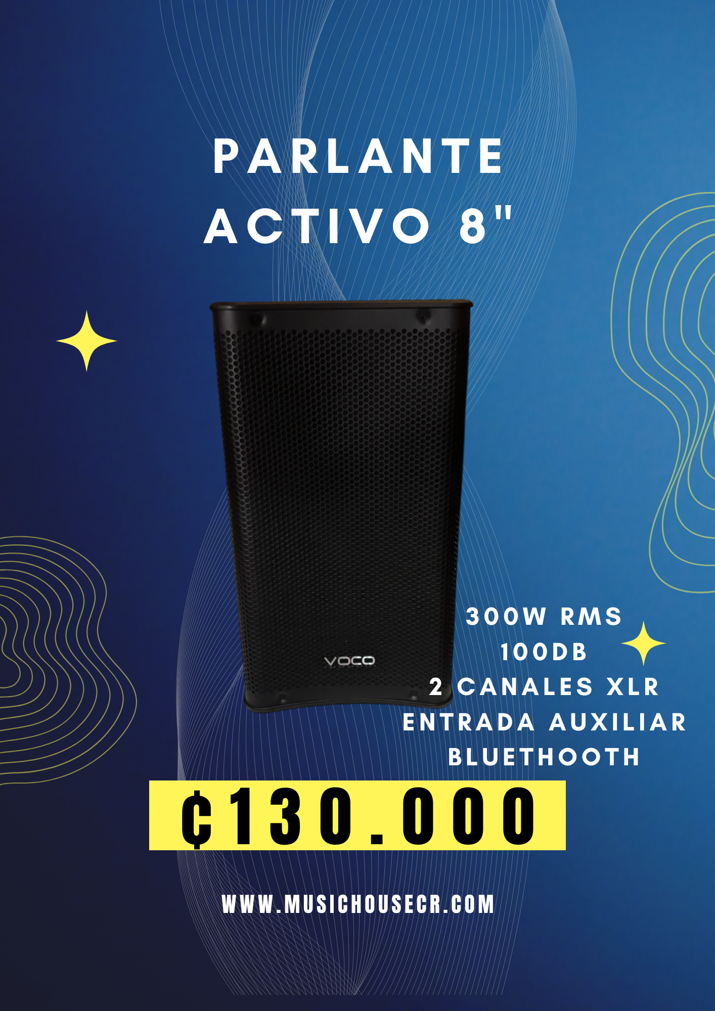 PARLANTE ACTIVO 8" – foto 1