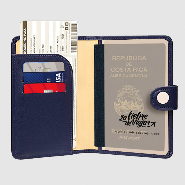 Porta Pasaporte Individual Azul – foto 2