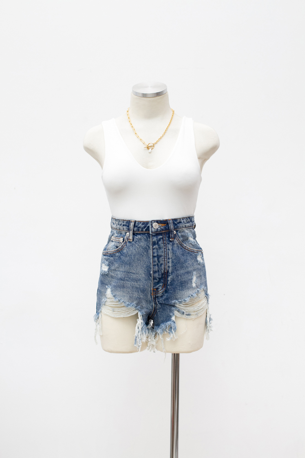Blusa Sagrada Tease V Crop White Moonstone – foto 1