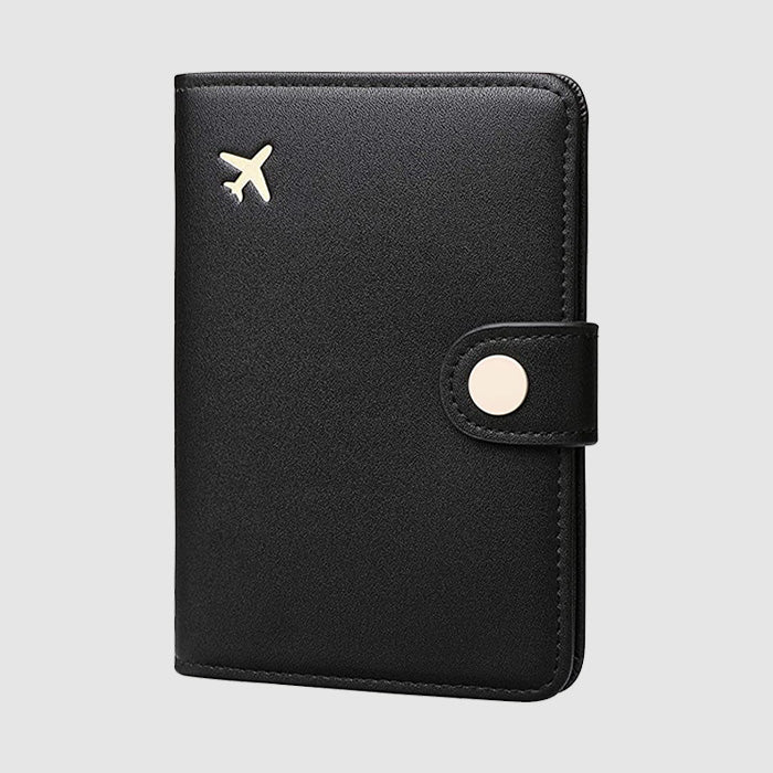 Porta Pasaporte Individual Negro – foto 1