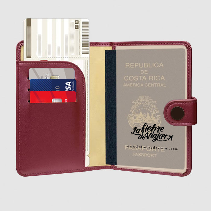 Porta Pasaporte Individual Fresa – foto 2