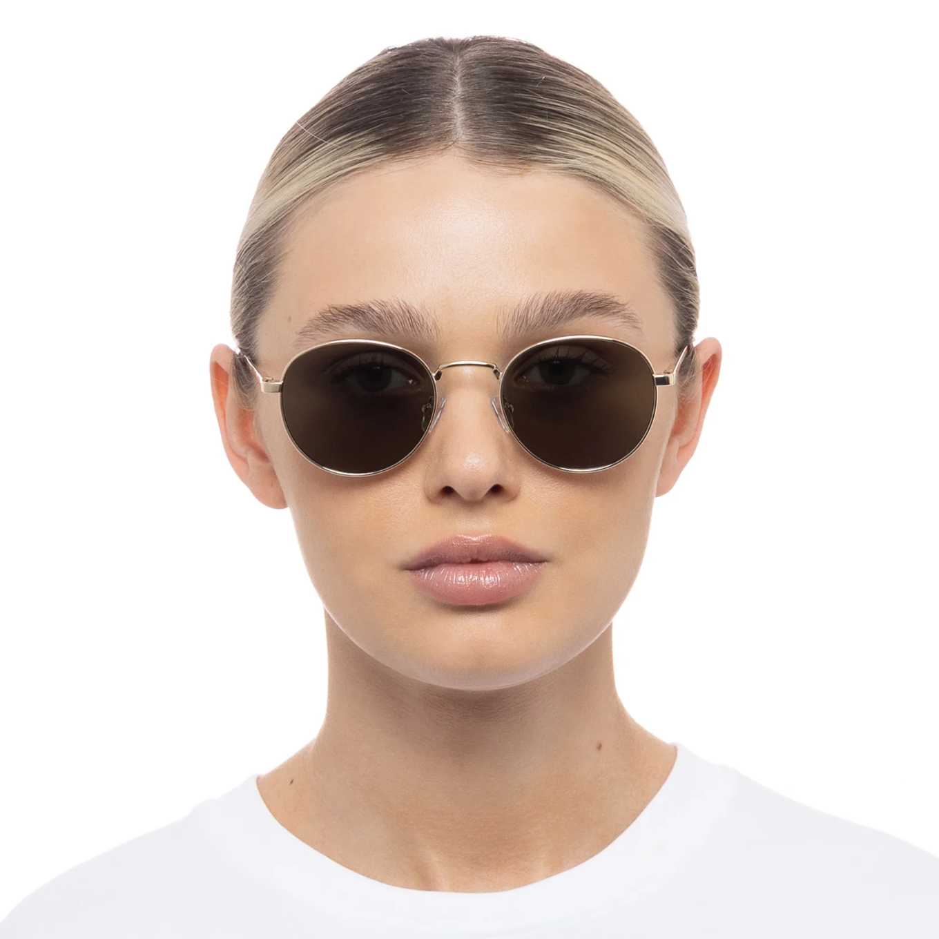 Lentes Le Specs Lost Legacy Gold – foto 4
