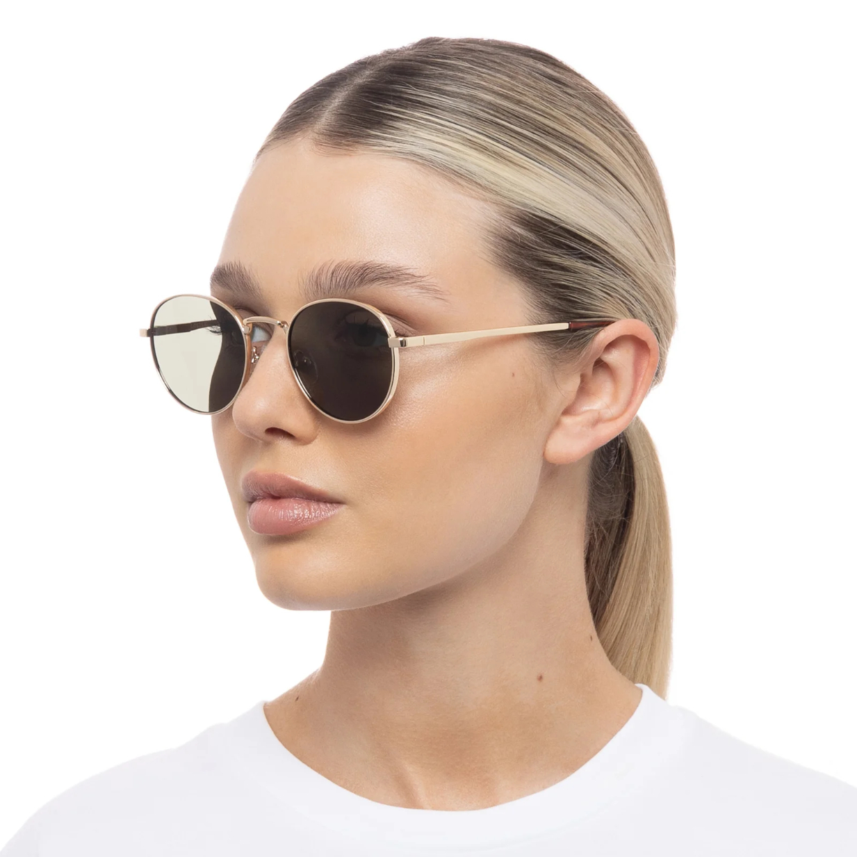 Lentes Le Specs Lost Legacy Gold – foto 6